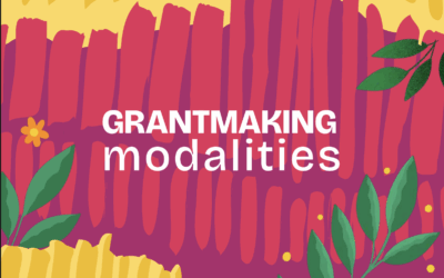 Grantmaking modalities
